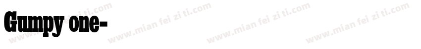 Gumpy one字体转换